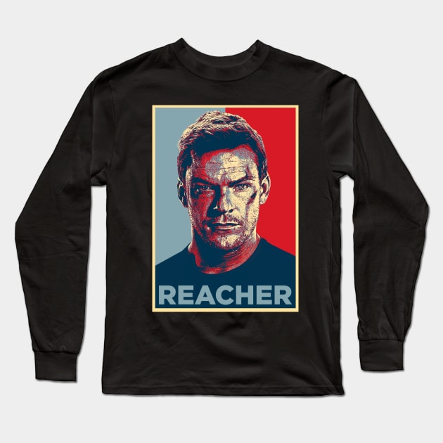 reacher election poster Long Sleeve T-Shirt by rahalarts